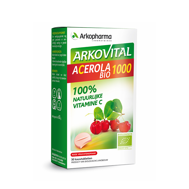 Arkopharma Arkovitaal Acerloa bio 1000 30 kauwtabletten