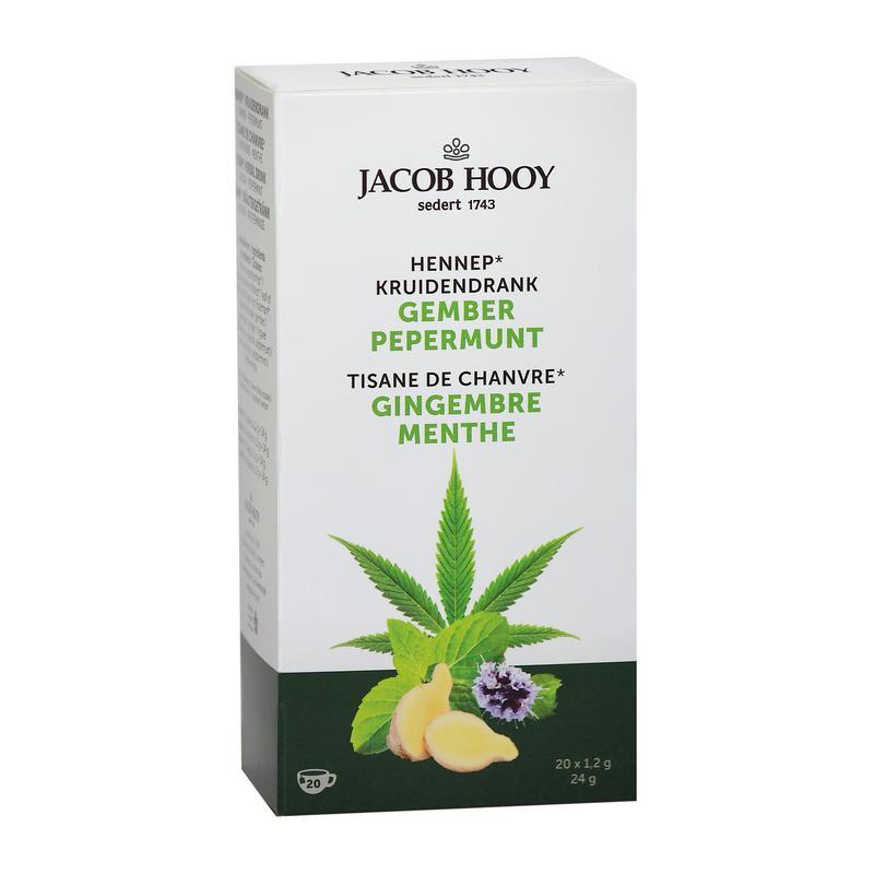 Jacob Hooy Hennep Kruidendrank Gember Pepermunt Thee 20zk