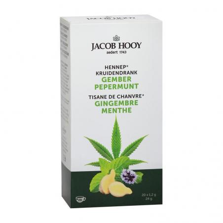 Jacob Hooy Hennep Kruidendrank Gember Pepermunt Thee 20zk