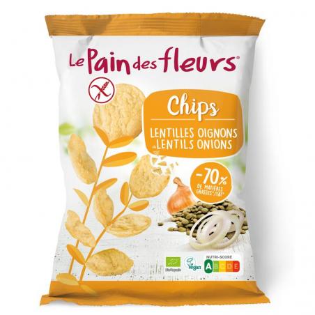 Pain Des Fleurs chips met linzen uien