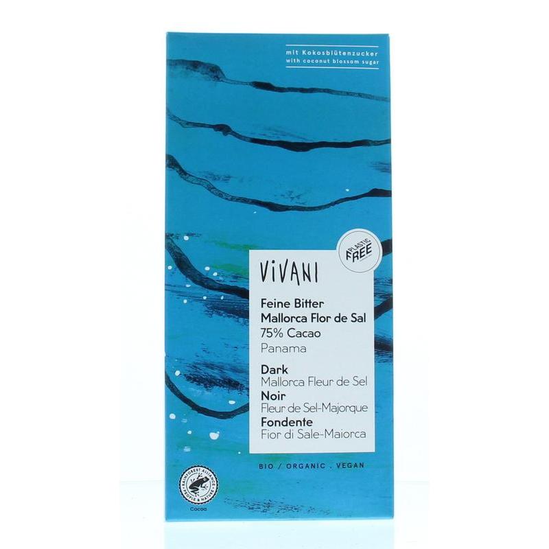 Pure Chocolade 75% met zeezout