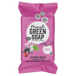 Marcel's GR Soap Cleansing whipes patchouli & cranberry bio