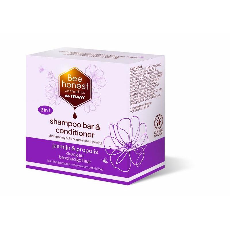 Bee Honest Cosmetics Shampoobar Jasmijn & Propolis 80 gram