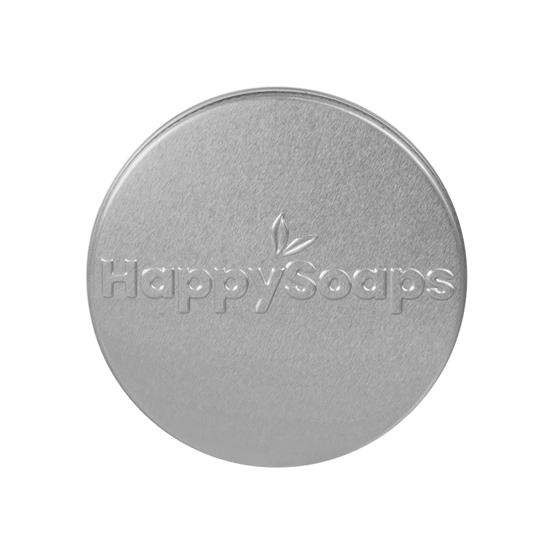 HappySoaps Happy Bar bewaar- en reisblikje rond 1 stuks