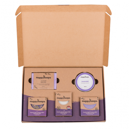 HappySoaps Verzorging Giftbox Lavender Lullaby - Large set van 5 stuks