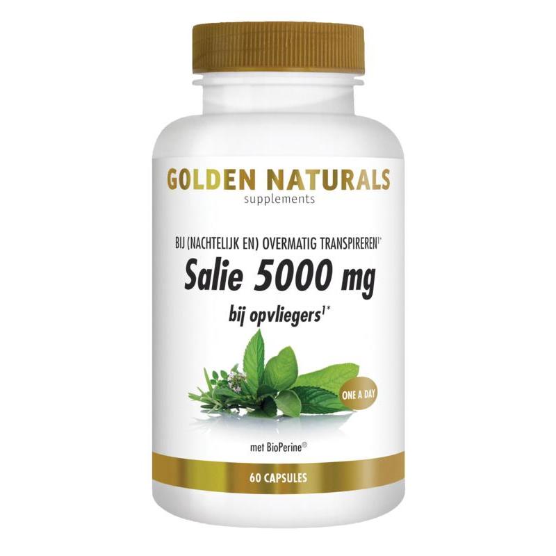 Golden Naturals Salie 5000 mg 60 veganistische capsules