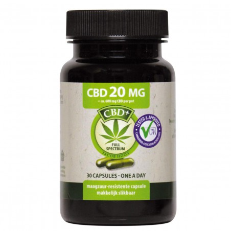 Jacob Hooy CBD+ 20 mg 30 capsules