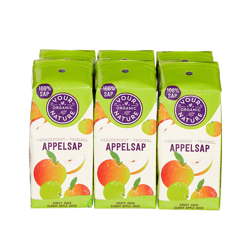 Your Organic Nature  Appelsap 6 x 200 ml