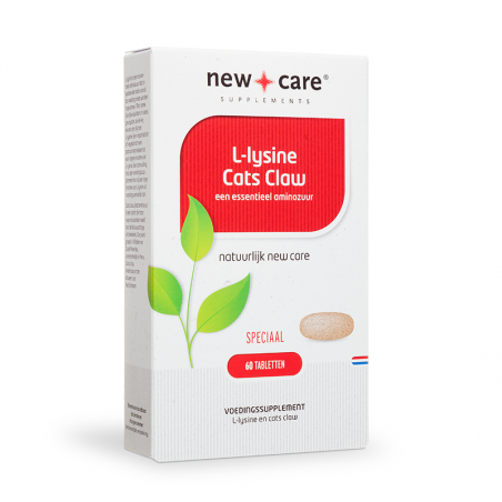 New Care L-Lysine Cats Claw 60 tabletten