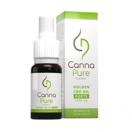 Cannapure Golden CBD Olie Forte 1000 mg 10% 10ml