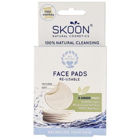 Skoon Face Pads Re-Usable 2-sided pads 7st