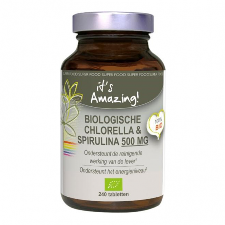 It's Amazing Chlorella & Spirulina 500mg 240 tabletten