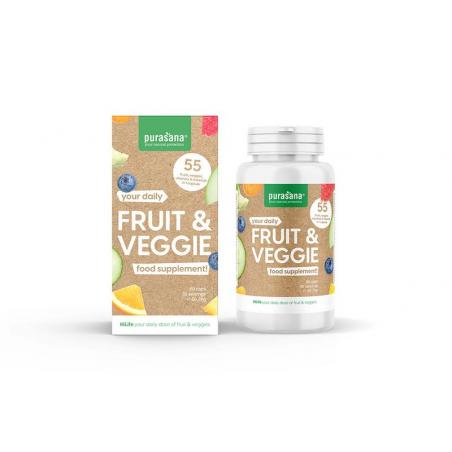 Purasana Fruit & Veggie multivitamine 60 capsules