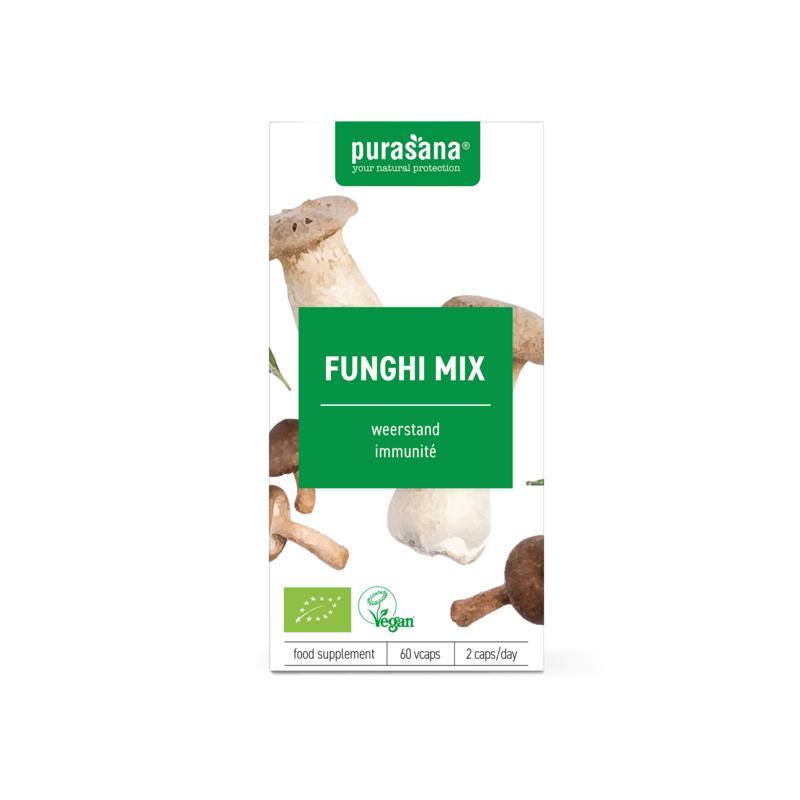 Purasana Biologische Funghi Mix 60 vegan capsules