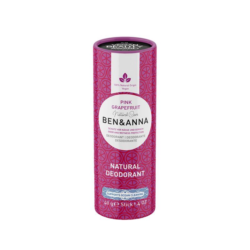 Ben & Anna Deodorant Stick Pink Grapefruit papertube