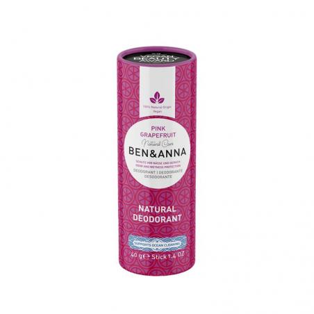 Ben & Anna Deodorant Stick Pink Grapefruit papertube
