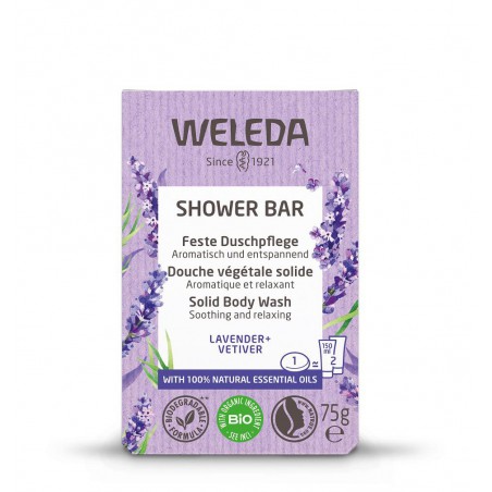 Weleda Shower Bar Lavender + Vetiver 75ml