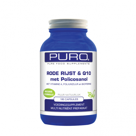 Puro Rode Rijst & Q10 met Policosanol 180 capsules