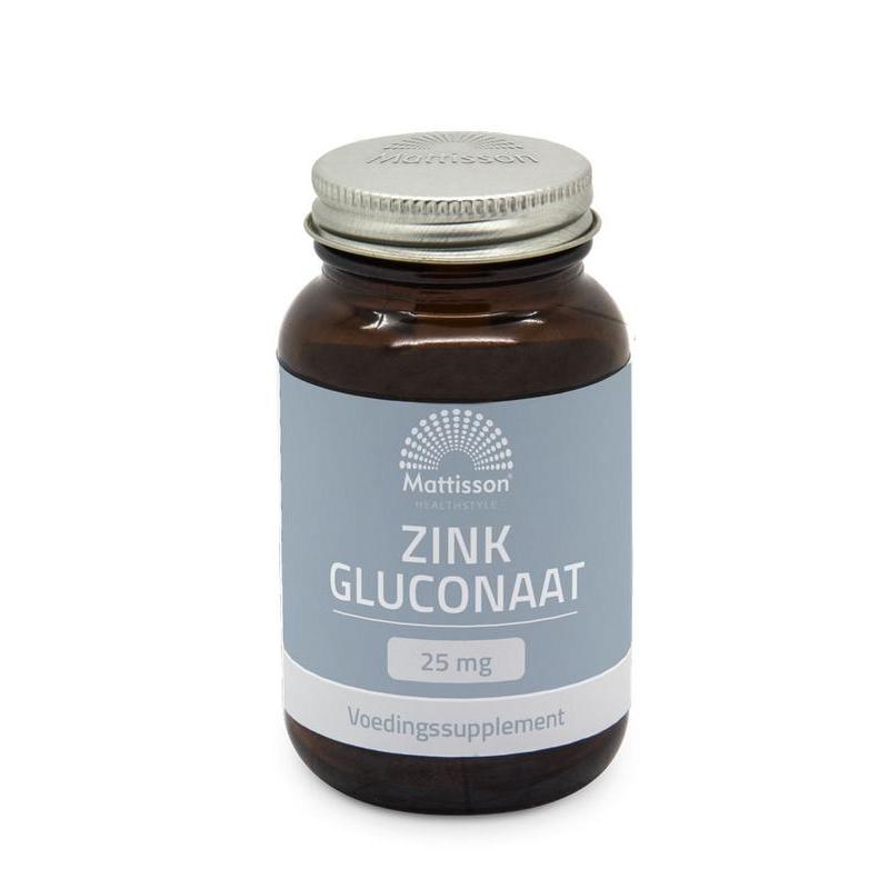 Mattisson zink gluconaat 25mg