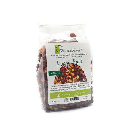 Goudsbloem Happy fruit vruchten thee 100 gram