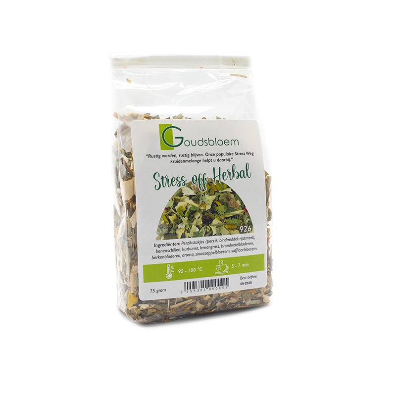 Goudsbloem Stress off herbal thee 75 gram