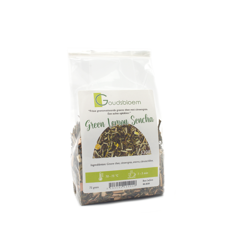 Goudsbloem Green lemon sencha thee 75 gram