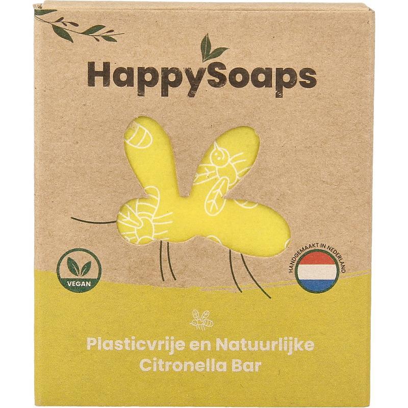 HAPPYSOAPS Citronella bar met pepermunt 2x20 gr