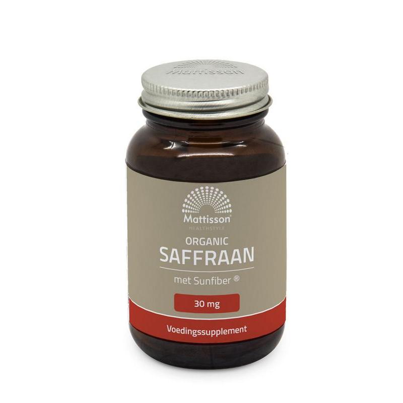 Mattisson organic saffraan 30 mg matt
