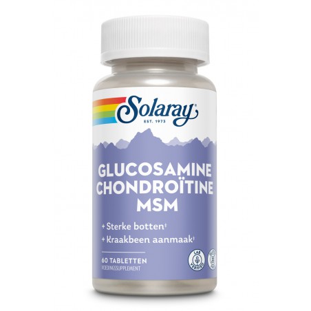 Solaray Glucosamine, chondroïtine & msm 60 tabletten