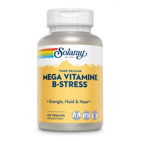 Solaray Mega vitamine b-stress timed release 120 v-capsules