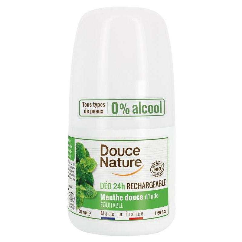Douce Nature deodorant roll on mint hervulb