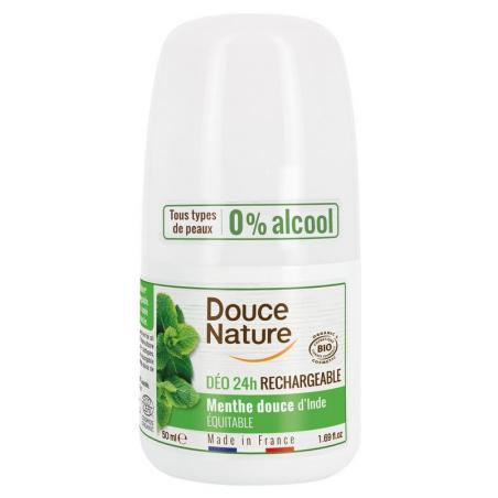 Douce Nature deodorant roll on mint hervulb