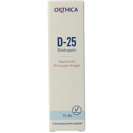 Orthica Vitamine D-25 oliedruppels