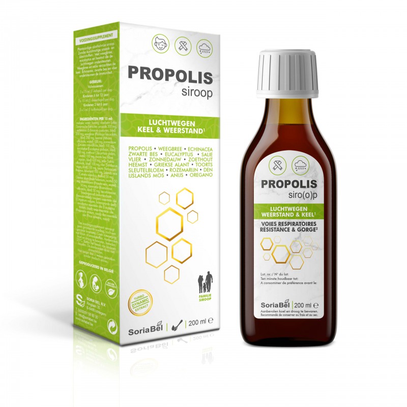 Soria Propolis hoestsiroop 200 ml Soria Propolis hoestsiroop 200 ml