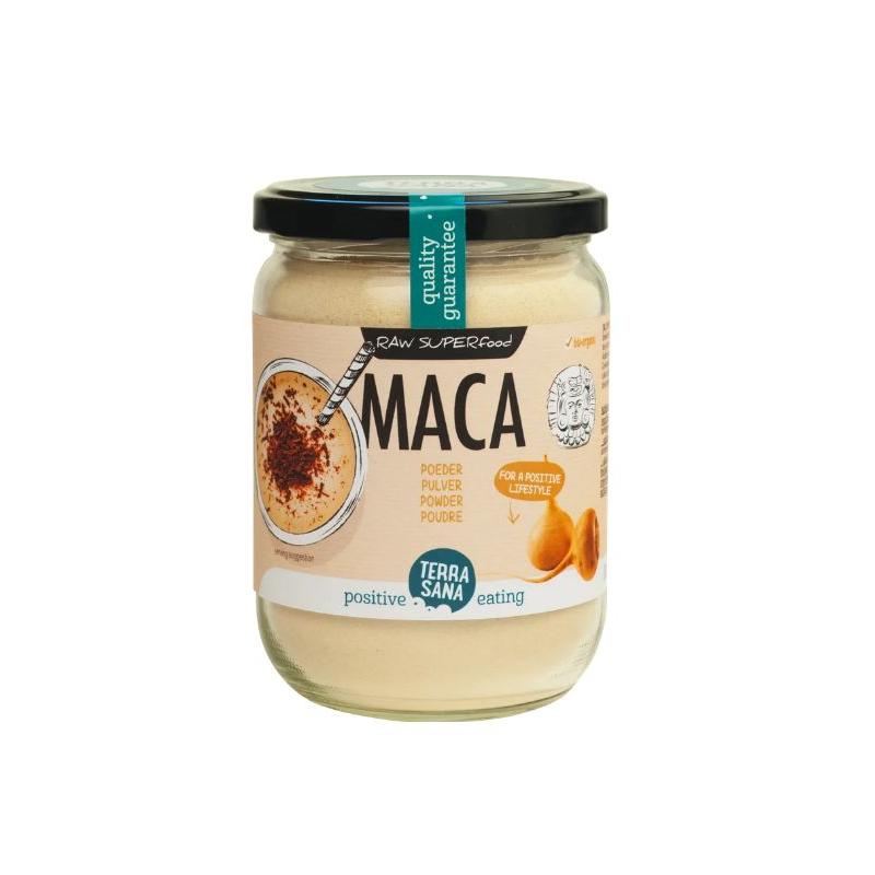 Raw maca high energy poeder in glas