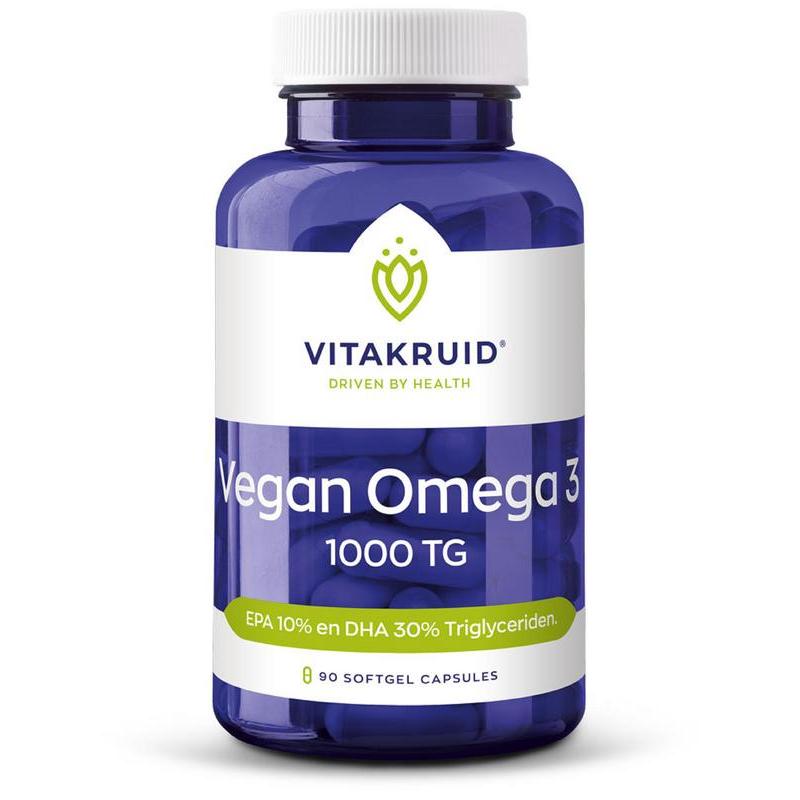Vitakruid vegan omega-3 1000 tryglycerid