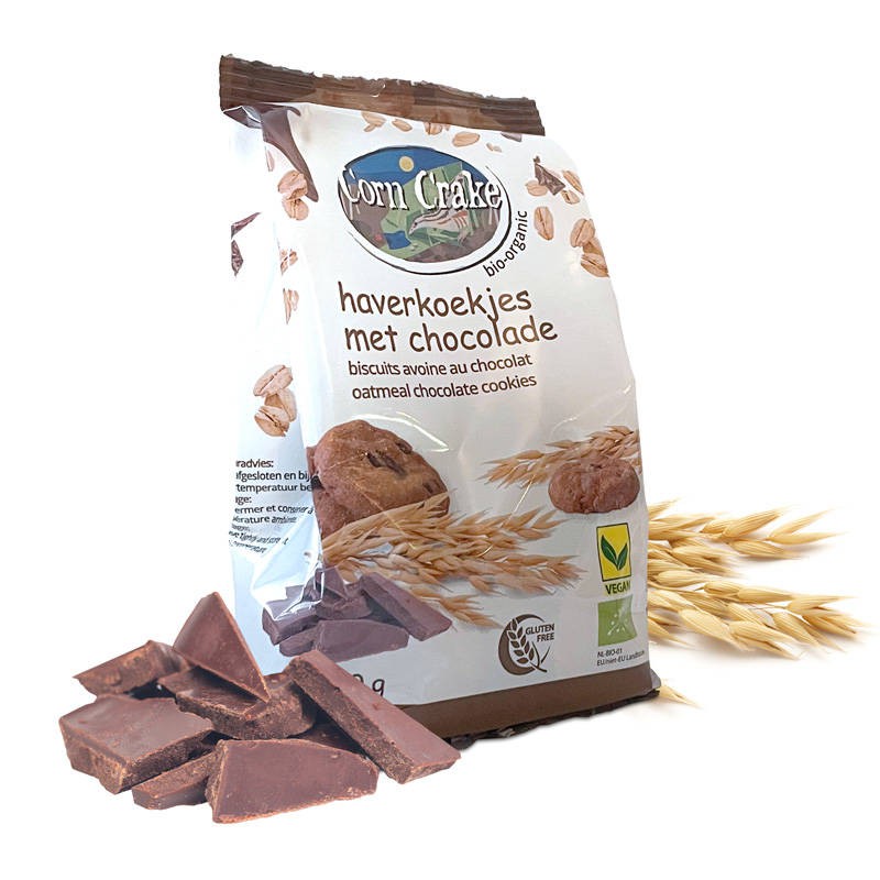 CORN CRAKE Haverkoekjes chocolade 150gr