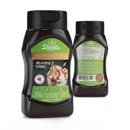 Steviala Heavely dark suikervrije stroop 420 gram