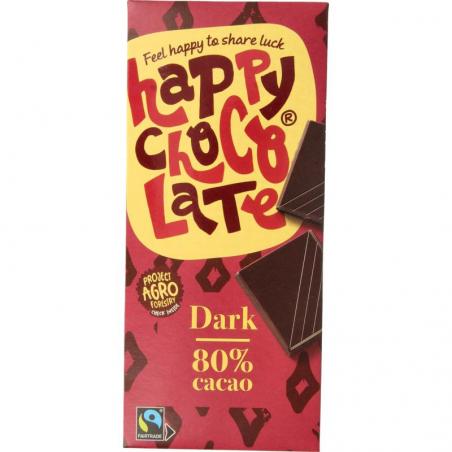 Happy Chocolate puur 80% bio