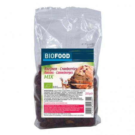 Damhert Biofood Rozijnen Cranberries Mix Bio