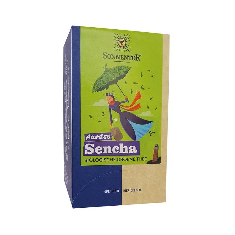 Sonnentor Earthy Aardse Sencha Biologische Groene Thee 18 theezakjes