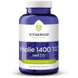 Vitakruid Visolie 1400 D3 triglyceriden EPA 40% DHA 30%