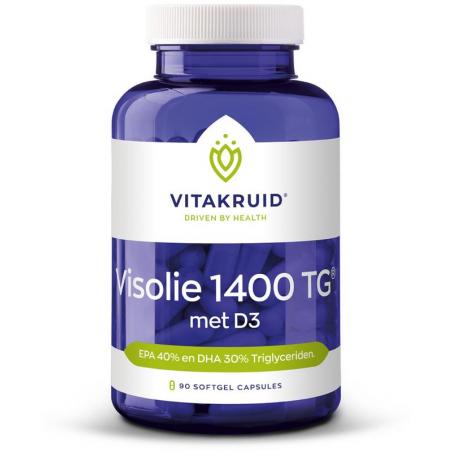 Vitakruid Visolie 1400 D3 triglyceriden EPA 40% DHA 30%