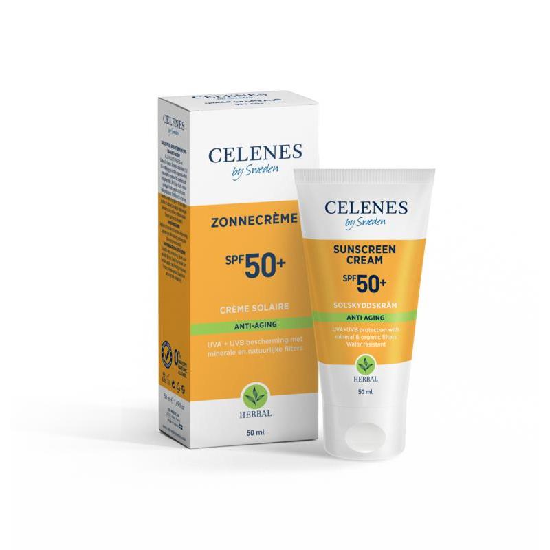 Celenes by Sweden Herbal Zonnecrème anti-aging SPF50+ 50ml