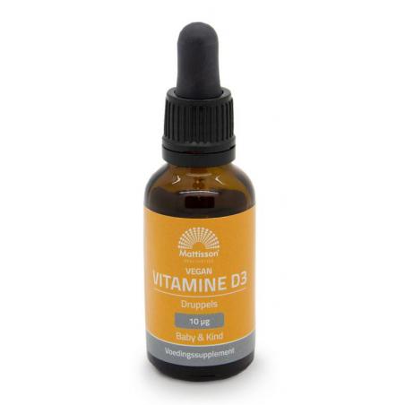 Mattisson Vitamine D3 Baby & kind 10mcg vegan