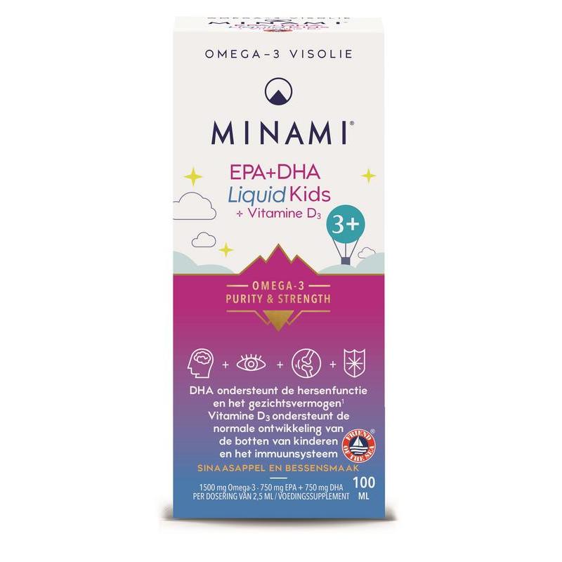 Minami epa + dha liquid kids vit d3