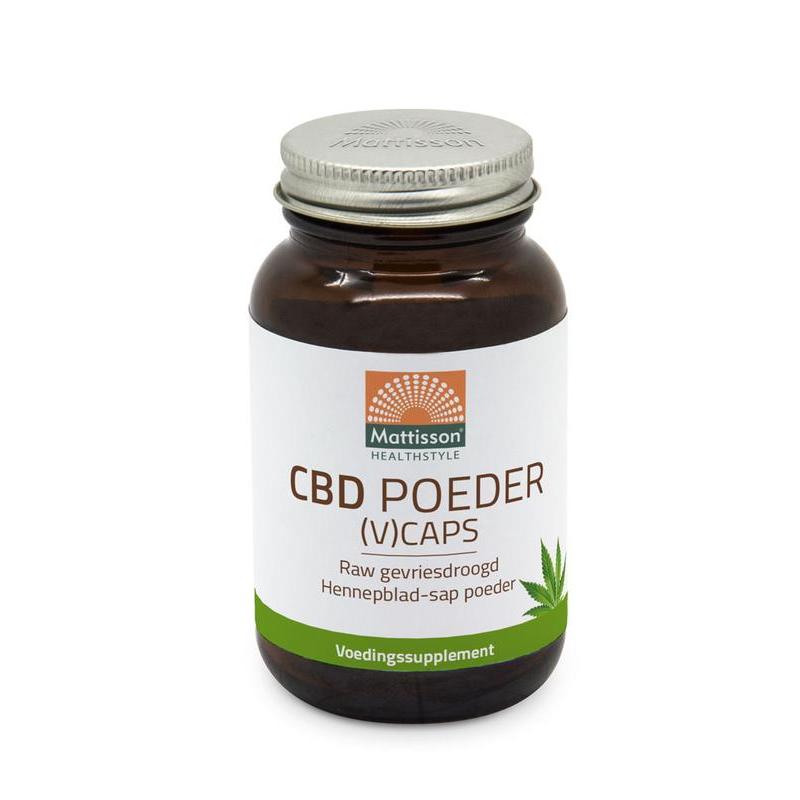 CBD caps RAW gevriesdroogd hennepblad sap