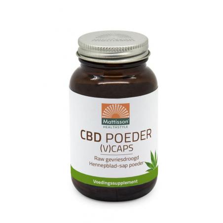 CBD caps RAW gevriesdroogd hennepblad sap