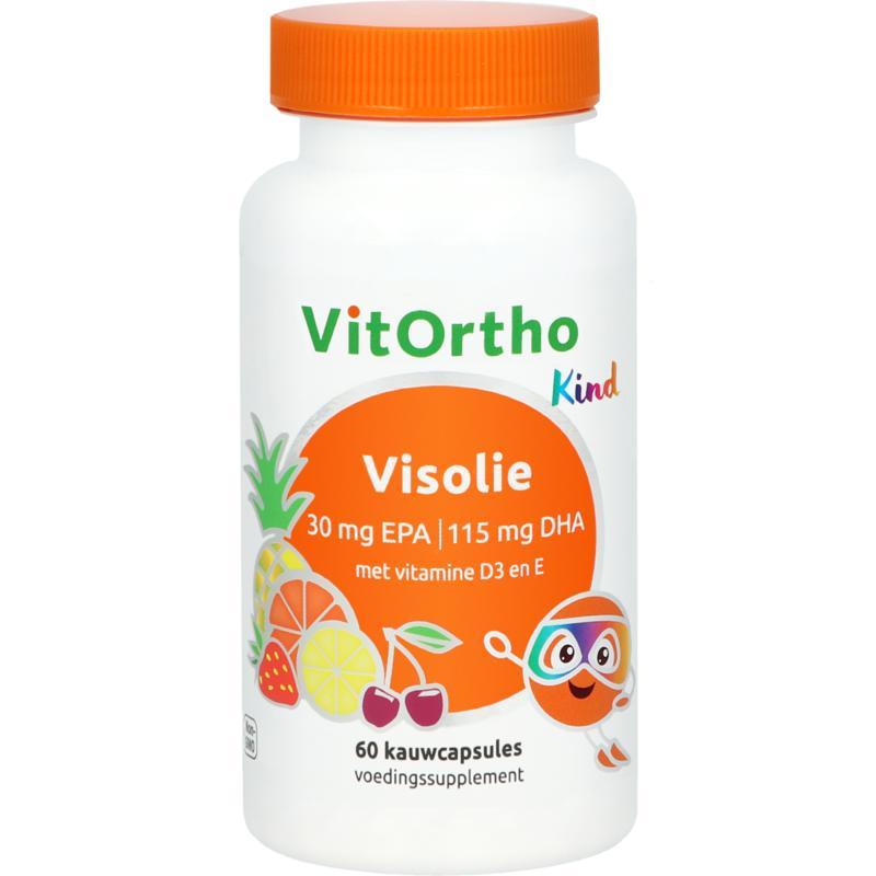 Vitortho visolie 30mg epa dha kind
