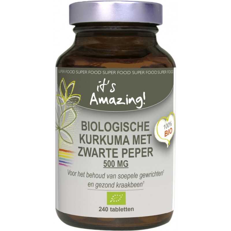 it's Amazing Kurkuma met Zwarte peper 240 tabletten